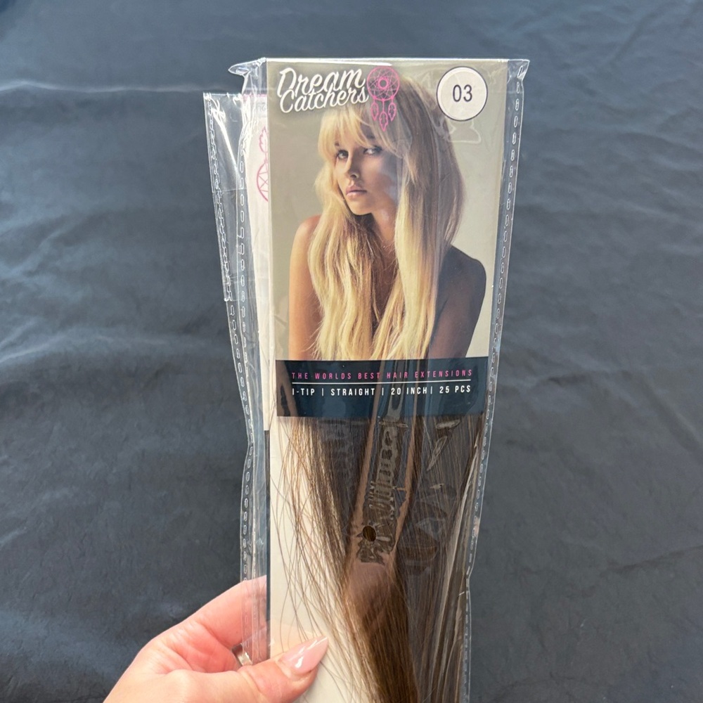 I-Tip Straight Hair Extensions - Blonde